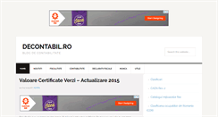 Desktop Screenshot of decontabil.ro